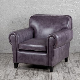 Кресло кожаное Элегант (Фиолетовый) в Кемерово - kemerovo.katalogmebeli.com | фото 1