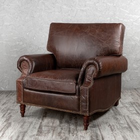Кресло кожаное Лофт Аристократ (ширина 1100 мм) в Кемерово - kemerovo.katalogmebeli.com | фото