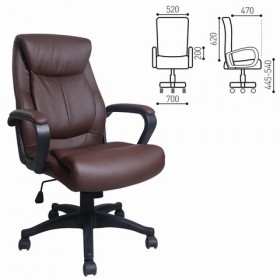 Кресло офисное BRABIX Enter EX-511 (коричневый) в Кемерово - kemerovo.katalogmebeli.com | фото