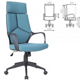 Кресло офисное BRABIX Prime EX-515 (голубая ткань) в Кемерово - kemerovo.katalogmebeli.com | фото