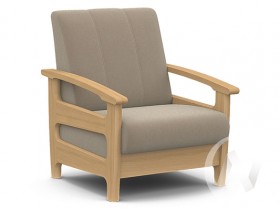 Кресло для отдыха Омега (бук лак/CATANIA LATTE) в Кемерово - kemerovo.katalogmebeli.com | фото