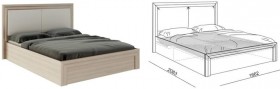 Кровать 1,6 Глэдис (М32) с подъемным механизмом Распродажа в Кемерово - kemerovo.katalogmebeli.com | фото 2