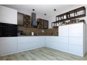 Модульная кухня Бронкс 1,8 м (Кварц) в Кемерово - kemerovo.katalogmebeli.com | фото 5