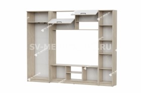 Мебель для гостиной МГС 3 Исполнение 1 Дуб Сонома / Белый в Кемерово - kemerovo.katalogmebeli.com | фото 3