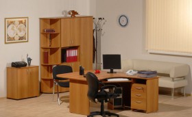 Мебель для персонала Рубин 42 Светлый миланский орех в Кемерово - kemerovo.katalogmebeli.com | фото 2