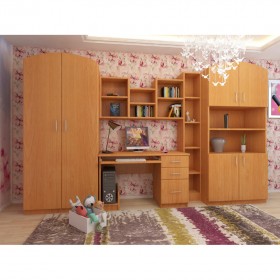 Детская Мишутка Комплект мебели (Вишня оксфорд) в Кемерово - kemerovo.katalogmebeli.com | фото